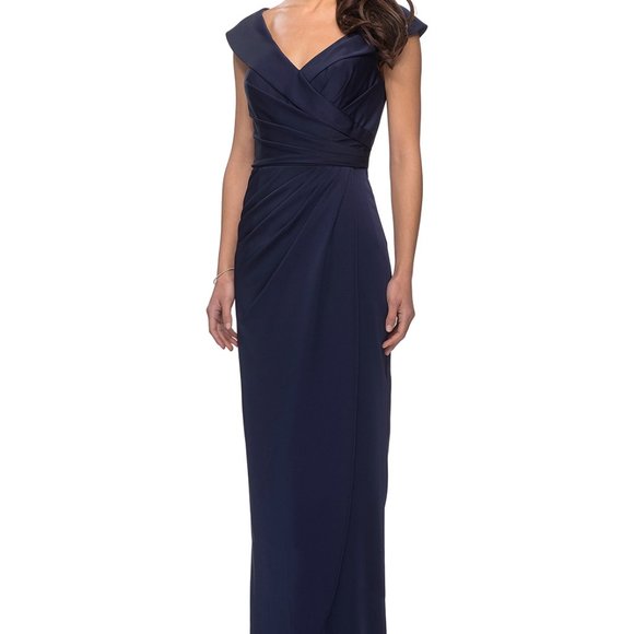 La Femme Dresses & Skirts - La Femme Mother Of The Bride Navy Gown Dress 25206